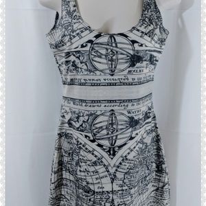 BlackMilk Ancient Maps Bodycon Large - Rare Museum